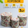 Коробка цилиндр набор из 3шт. 18,3х17,2см 9144-814-7 Коробка цилиндр набор из 3шт. 18,3х17,2см 9144-814-7
