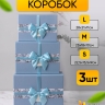 Коробка прямоугольник набор из 3шт 28х21х11см 9700-31 Коробка прямоугольник набор из 3шт 28х21х11см 9700-31