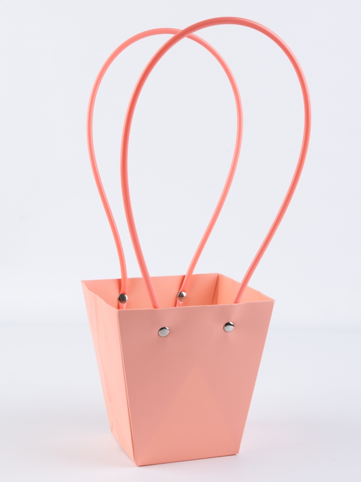 Сумочка для цветов 12х8х12,5см М114 лососевый