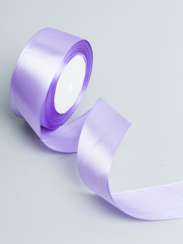 Лента атласная 40мм х 25 ярд JD сиреневый
