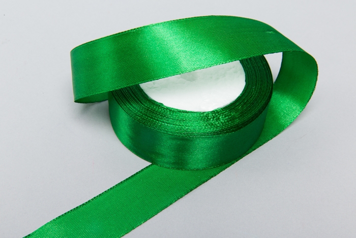 Лента атласная 25мм х 25 ярд JD зеленый Лента атласная 25мм х 25 ярд JD зеленый