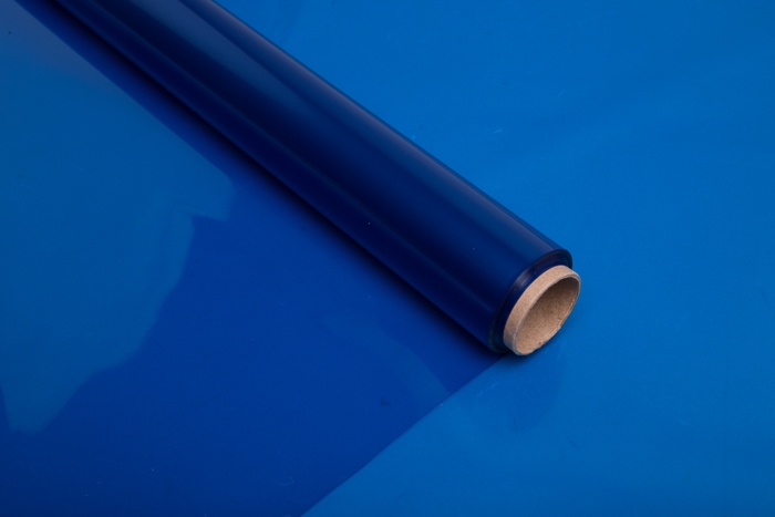 Пленка цветная 45 мкм 58см х 10м гласс синий