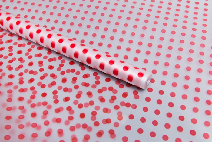 Пленка матовая Бисер 70см х 10м красный