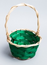 Корзина плетеная (ива) 19хH10/H28см CQT-10, зеленый