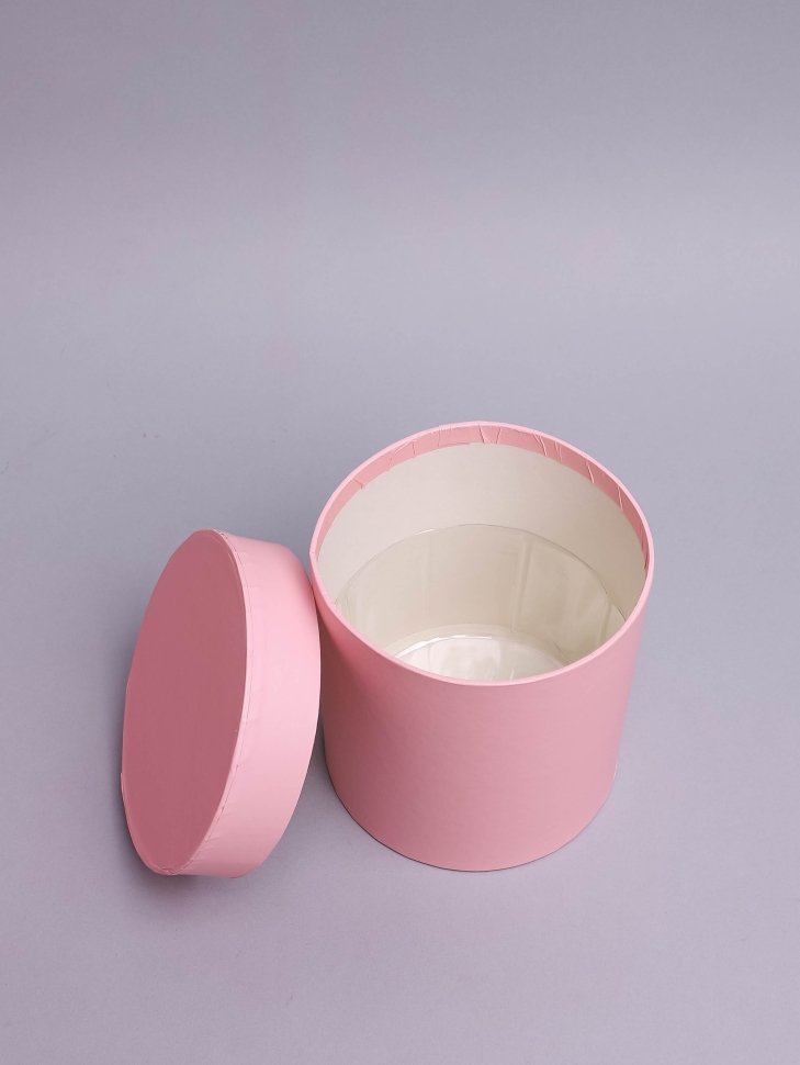 Коробка цилиндр набор из 5шт К d21хh21 - d12хh12см розовый нежный Коробка цилиндр набор из 5шт К d21хh21 - d12хh12см розовый нежный