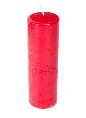 Свеча пенек d50х h150мм красная Свеча пенек d50х h150мм красная