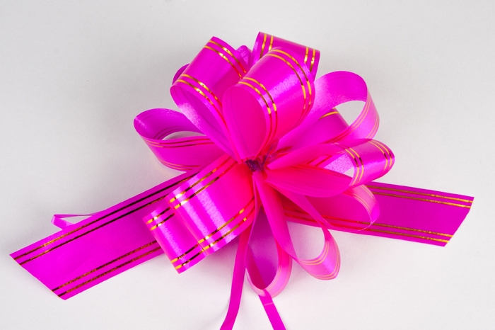 Бант шар с золотой полосой 18, 10шт. малиновый Бант шар с золотой полосой 18, 10шт. малиновый