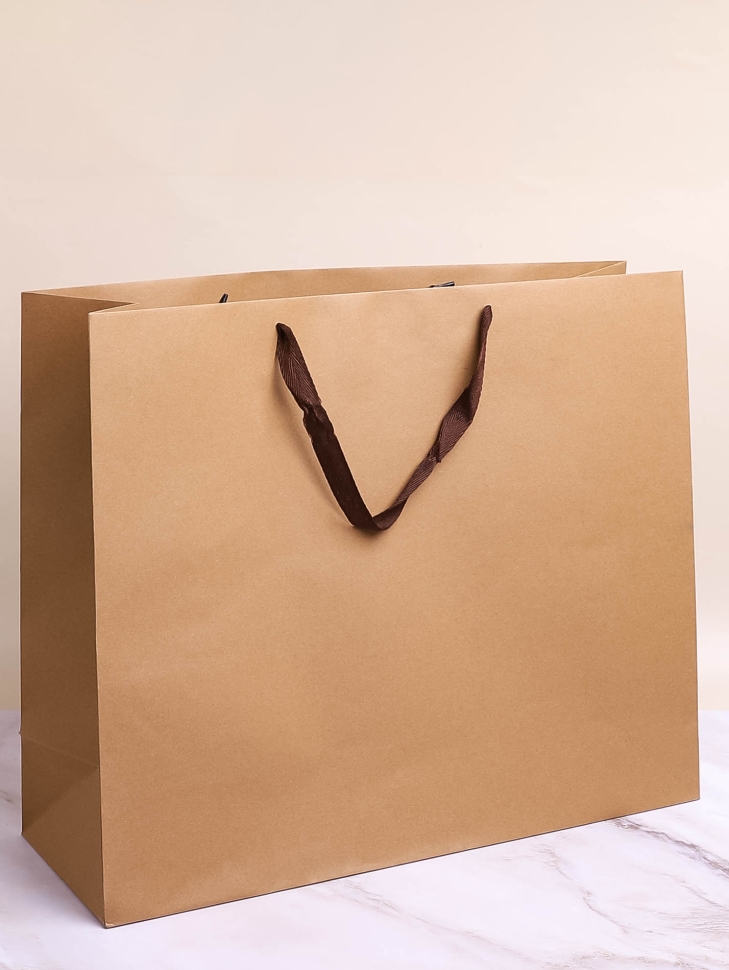 Сумочка крафт 53х44х20см горизонтальные