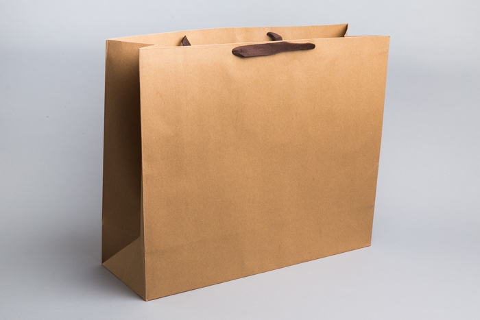 Сумочка крафт 53х44х20см горизонтальные