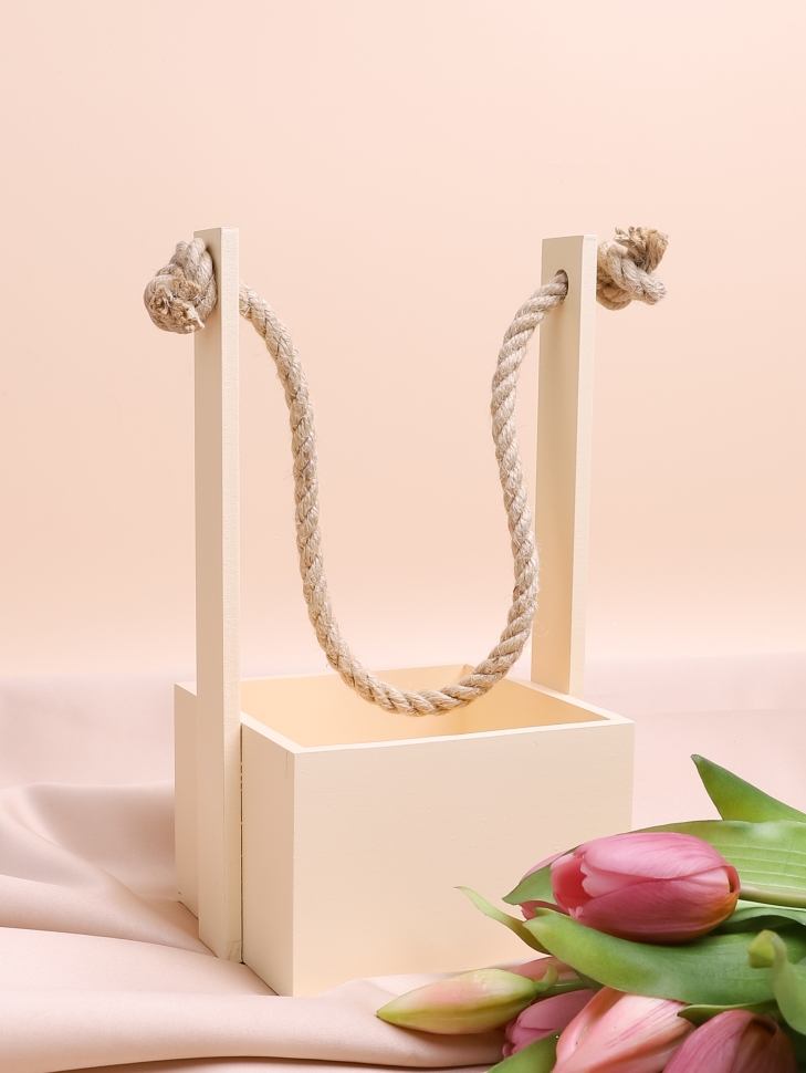 Ящик Флора H23/8,3х12,5см № 7 ванильный Ящик Флора H23/8,3х12,5см № 7 ванильный