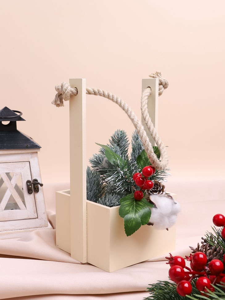 Ящик Флора H23/8,3х12,5см № 7 ванильный Ящик Флора H23/8,3х12,5см № 7 ванильный