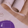 Бумага крафт 40г/м2, 70см x 10м, Олени белый Бумага крафт 40г/м2, 70см x 10м, Олени белый