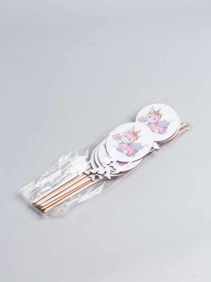 Вставка деревянная  Шар 7,5х10,5см 10шт Единорожка! Ш20