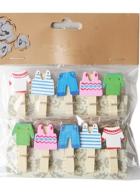 Прищепка 10шт. Одежда