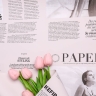 Пленка матовая 65мкм 58см х 10м РЦ газета PAPER пудра Пленка матовая 65мкм 58см х 10м РЦ газета PAPER пудра