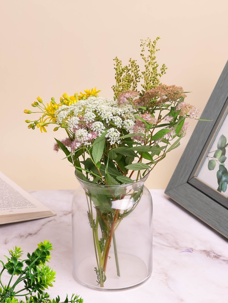 Ваза стекло h14,5 d11см К 179 Ваза стекло h14,5 d11см К 179