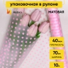 Пленка матовая Бисер 70см х 10м светло-розовый Пленка матовая Бисер 70см х 10м светло-розовый