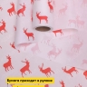 Бумага белая крафт 50г/м2, 70см x 10м, Северные олени, красный Бумага белая крафт 50г/м2, 70см x 10м, Северные олени, красный