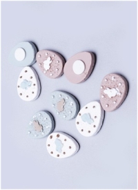 Липучка 9шт. Яйцо 2,5см