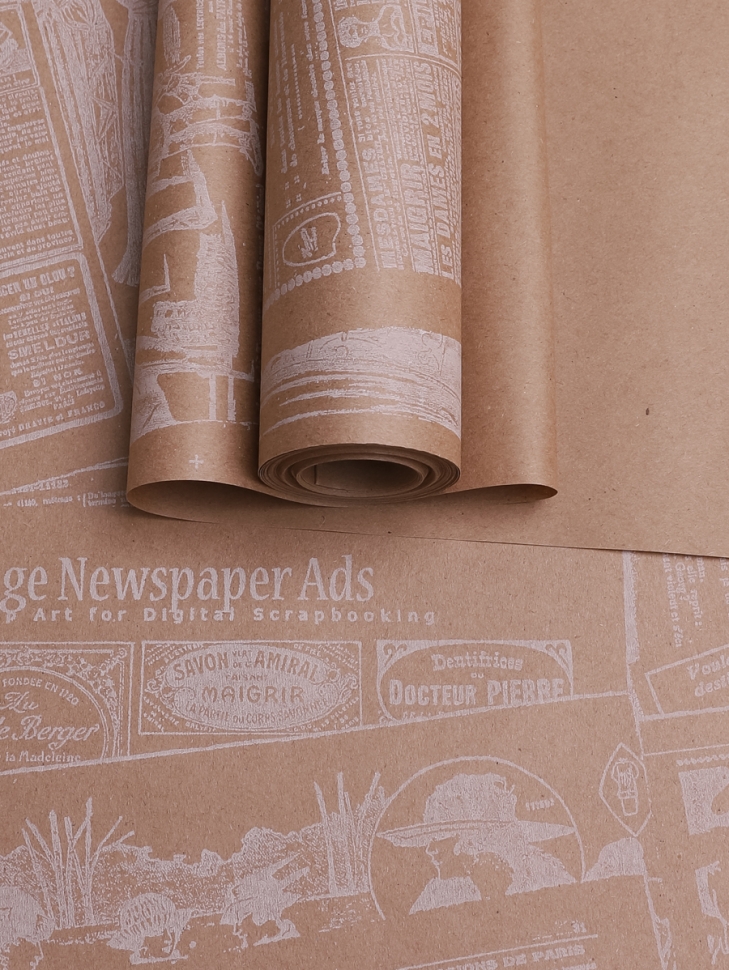 Бумага крафт 70 г/м2, 70 см x 10 м Газета белая Бумага крафт 70 г/м2, 70 см x 10 м Газета белая