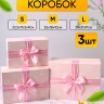 Коробка прямоугольник набор из 3шт 28х21х11см 9700-35 Коробка прямоугольник набор из 3шт 28х21х11см 9700-35