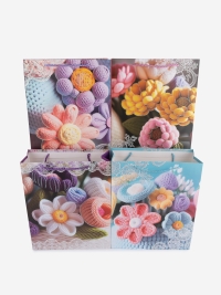 Сумочка Цветы 623 26х32x10см микс