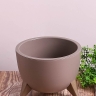 Кашпо из пластика "Грация" 2л. h14см,d20 мокачино Кашпо из пластика "Грация" 2л. h14см,d20 мокачино