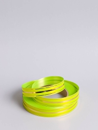 Лента золотая полоса 2/50 РД салатовая