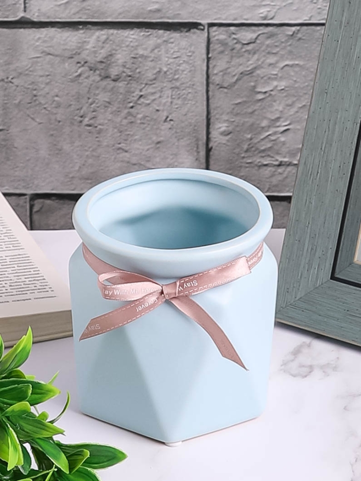 Ваза керамика 11,5см YS-28L голубой Ваза керамика 11,5см YS-28L голубой