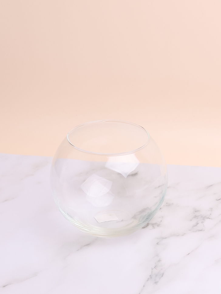 Ваза стекло Шаровая №2067 2л, D15,7x13см Ваза стекло Шаровая №2067 2л, D15,7x13см