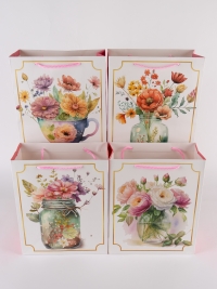 Сумочка Цветы 530-110 26х32x12см микс