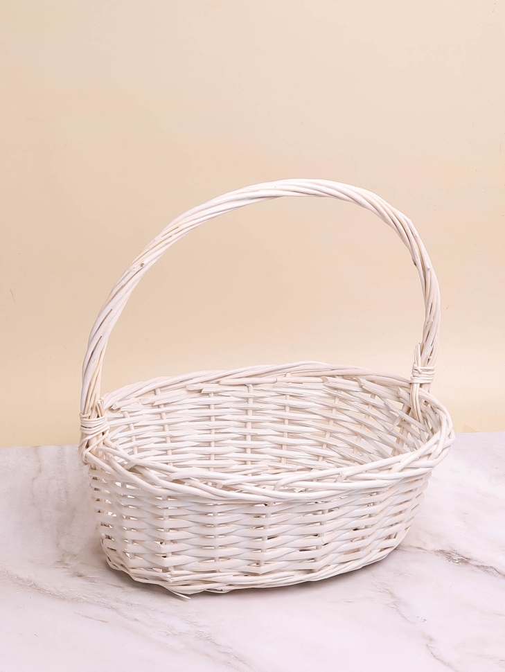 Корзина плетеная (ива) 38х32х36см M-28-50 белый