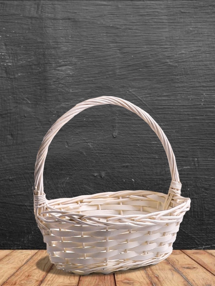 Корзина плетеная (ива) 38х32х36см M-28-50 белый