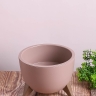 Кашпо из пластика "Грация" 2л. h14см,d20 фраппе Кашпо из пластика "Грация" 2л. h14см,d20 фраппе