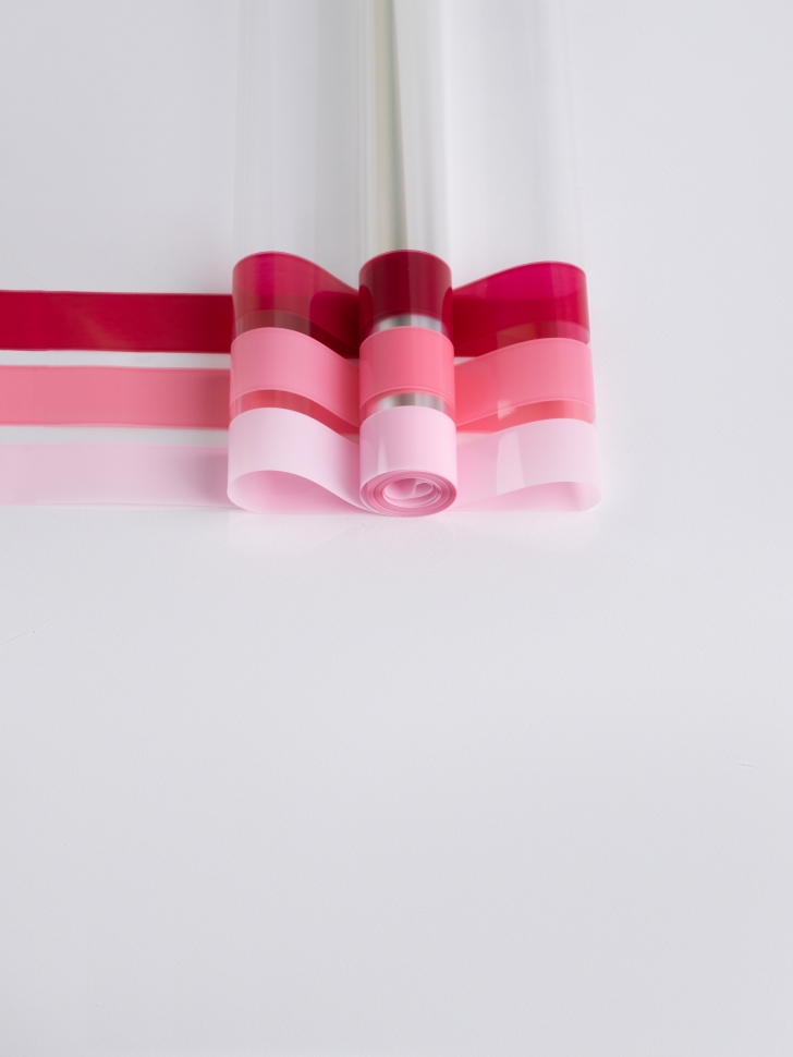 Пленка цветная Кант 3-хцветный 70см розовый