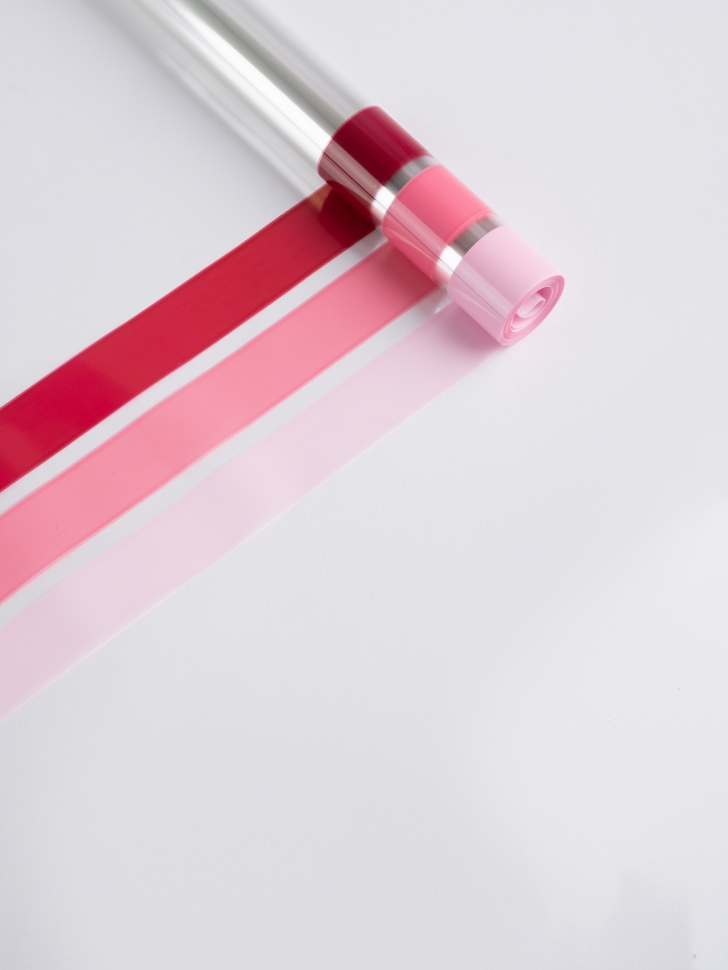 Пленка цветная Кант 3-хцветный 70см розовый