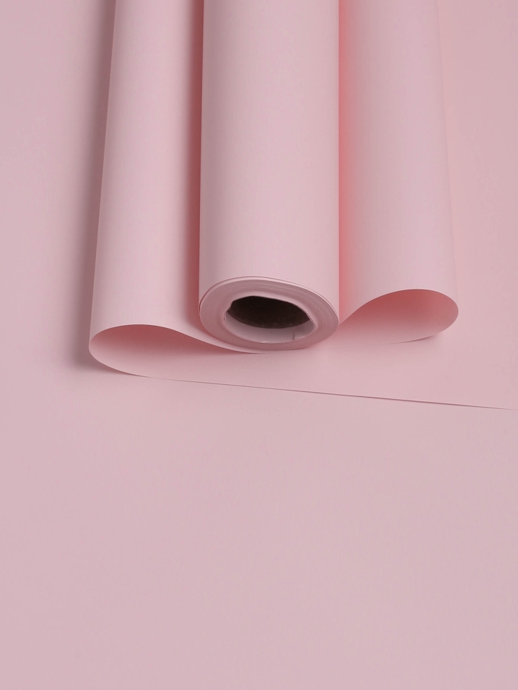 Пленка матовая 50мкм 58см х 10м Флора розовый светлый Пленка матовая 50мкм 58см х 10м Флора розовый светлый