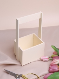 Ящик Флора H23/8,3х12,5см № 2 ванильный