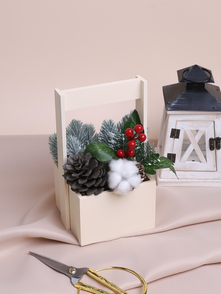 Ящик Флора H23/8,3х12,5см № 2 ванильный Ящик Флора H23/8,3х12,5см № 2 ванильный