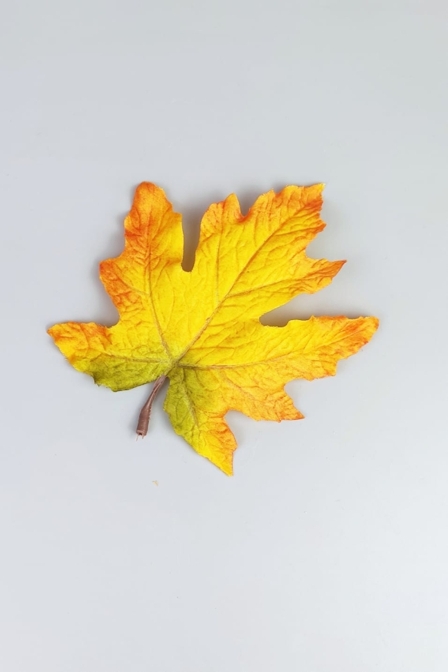 ИЦ Лист Клена 15см желтый ИЦ Лист Клена 15см желтый