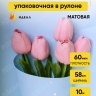 Пленка матовая 60мкм 58см х 10м РЦ горошек белый на голубом Пленка матовая 60мкм 58см х 10м РЦ горошек белый на голубом