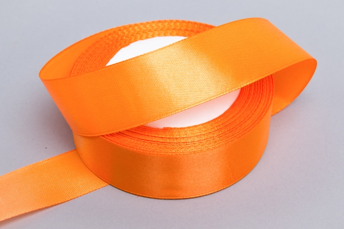 Лента атласная 25мм х 25 ярд JD оранжевый Лента атласная 25мм х 25 ярд JD оранжевый