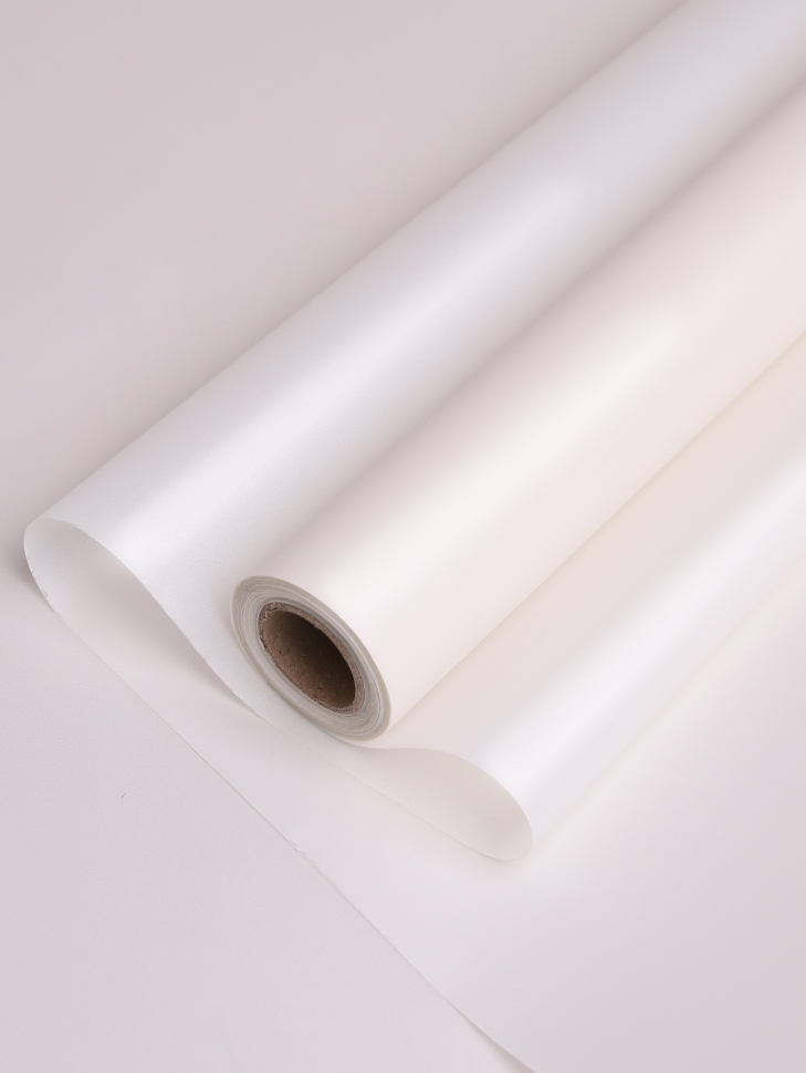 Пленка матовая 50мкм 58см х 10м перламутр белый Пленка матовая 50мкм 58см х 10м перламутр белый