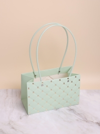 Сумочка для цветов 22х13,5х10,5см 3D М311 мятный