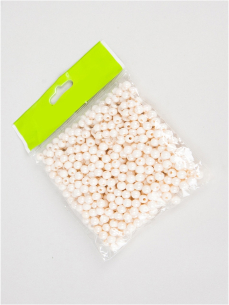 Бусинки  6мм П кремовые