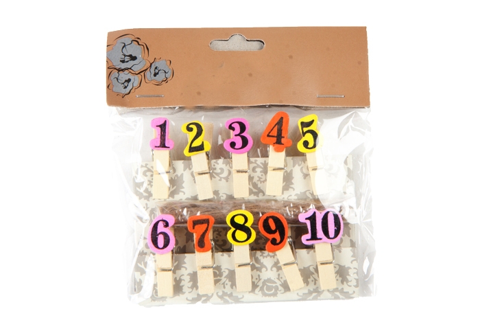 Прищепка 10шт. Цифры Прищепка 10шт. Цифры