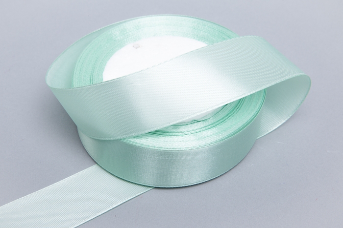 Лента атласная 25мм х 25 ярд JD зеленый пастельный Лента атласная 25мм х 25 ярд JD зеленый пастельный