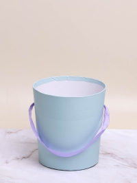 Коробка для цветов 14x15см 9160  К LH22527-1 голубой