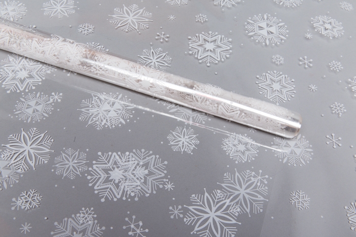 Пленка цветная Салютики 70см х 10м белый Пленка цветная Салютики 70см х 10м белый