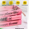 Ящик деревянный интерьерный 30х12х12см "Home" веревочные ручки паст розовый Ящик деревянный интерьерный 30х12х12см "Home" веревочные ручки паст розовый